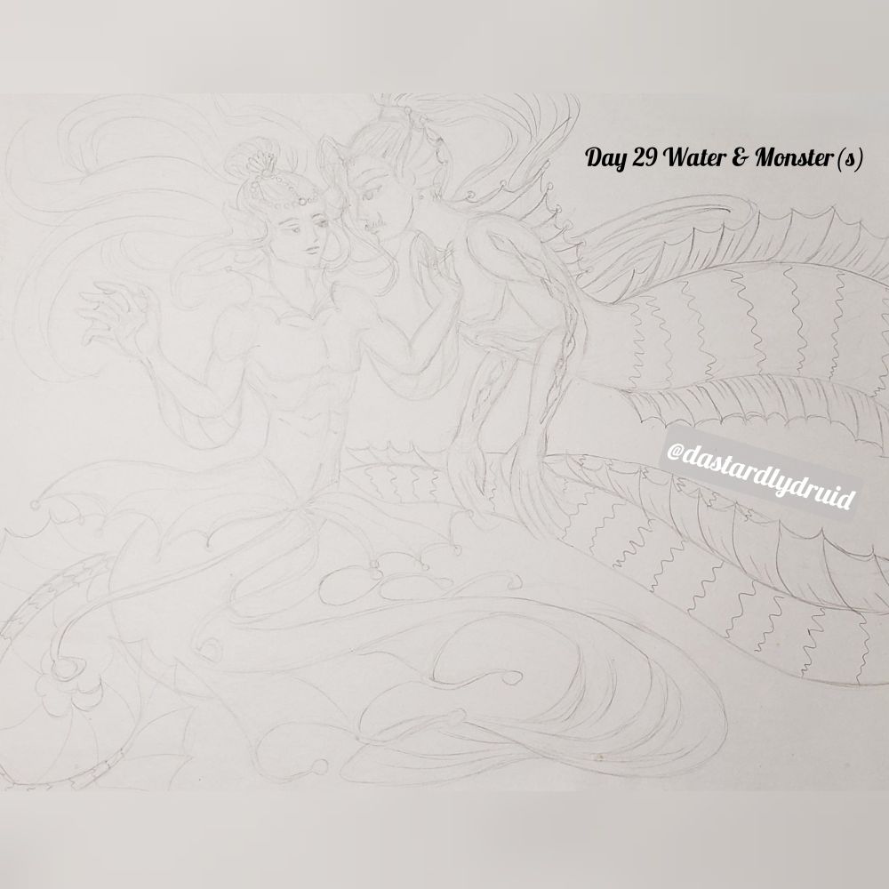 Shi qingxuan and he xuan as mermaids