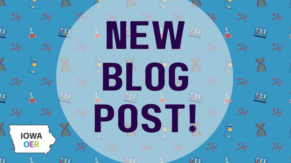 New blog post! graphic over a fun science-themed background.