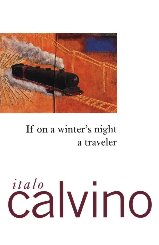 The cover of the book: "If on a winter's night a traveler" by Italo Calvino