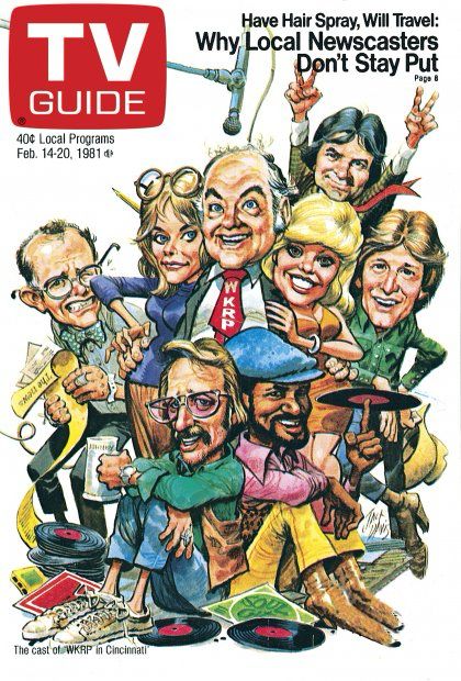 With the cast of WKRP on the cover 