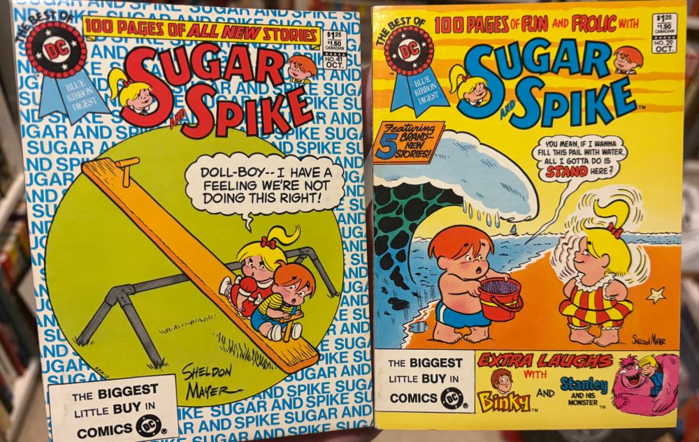 Two "Sugar and Spike" digest collections from DC Comics.