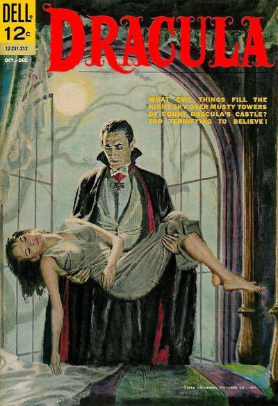 A 1962 Dracula comic book from Dell. Cover by either L.B. Cole or Vic Prezio.