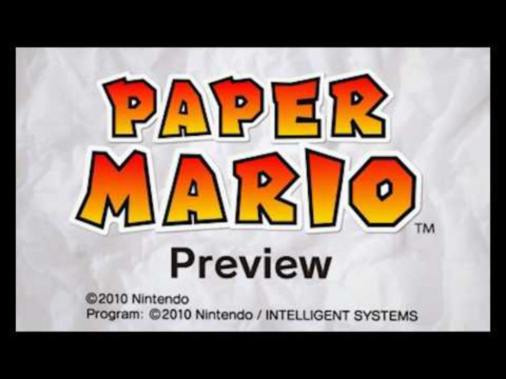 Paper Mario LOST Trailer FOUND!