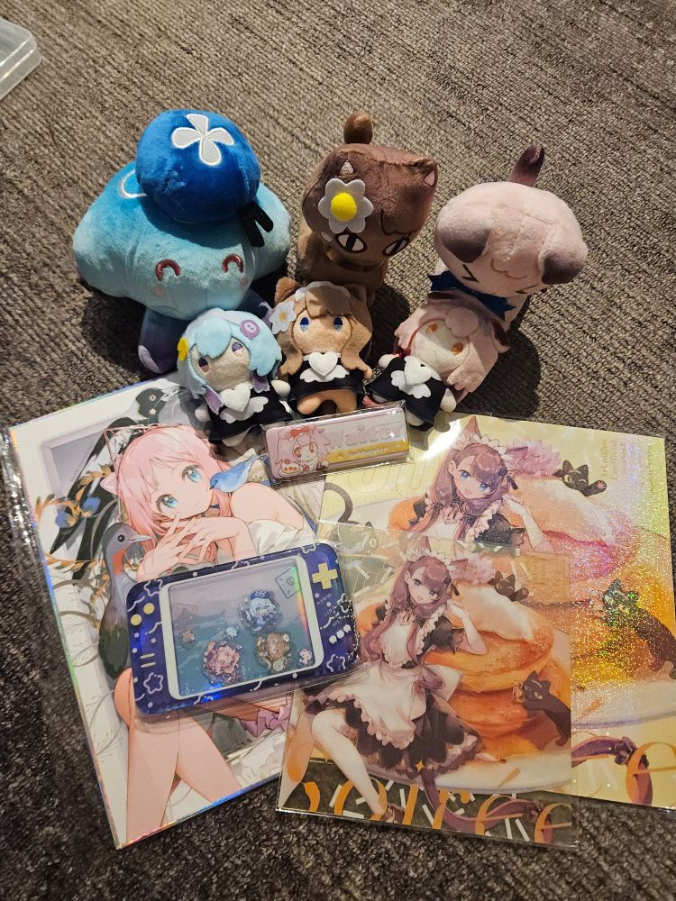 A photo of merchandise from the artist Namie