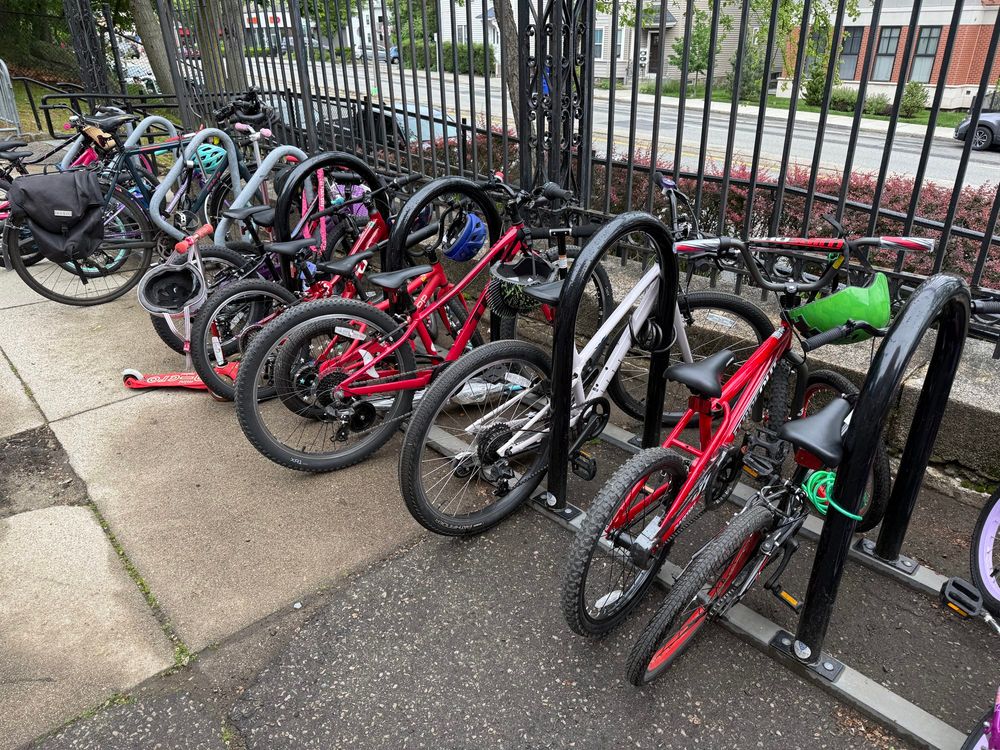 Full bike racks at Pierce @ OLS