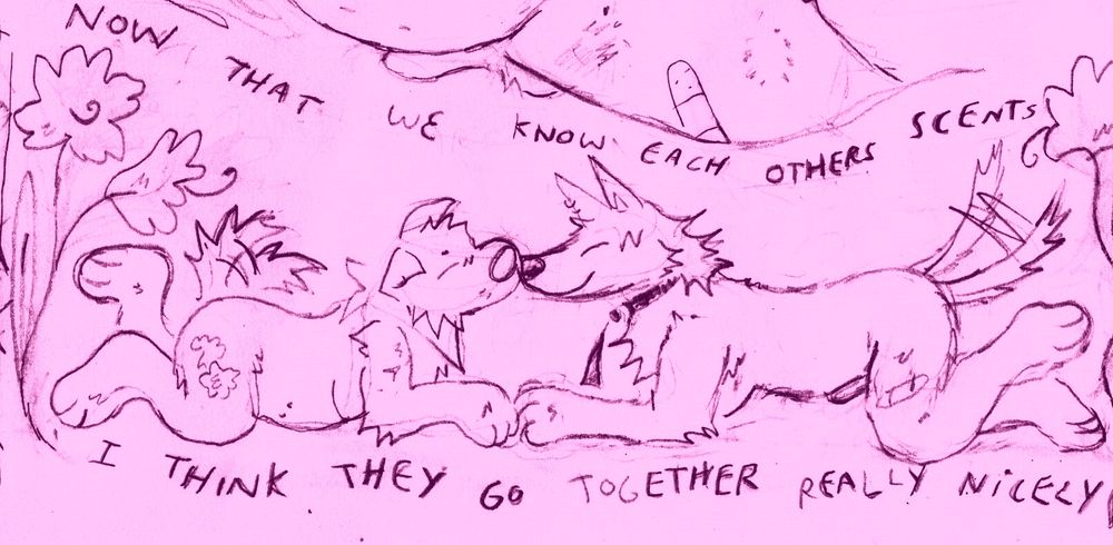 closeup of bottom right doodle
