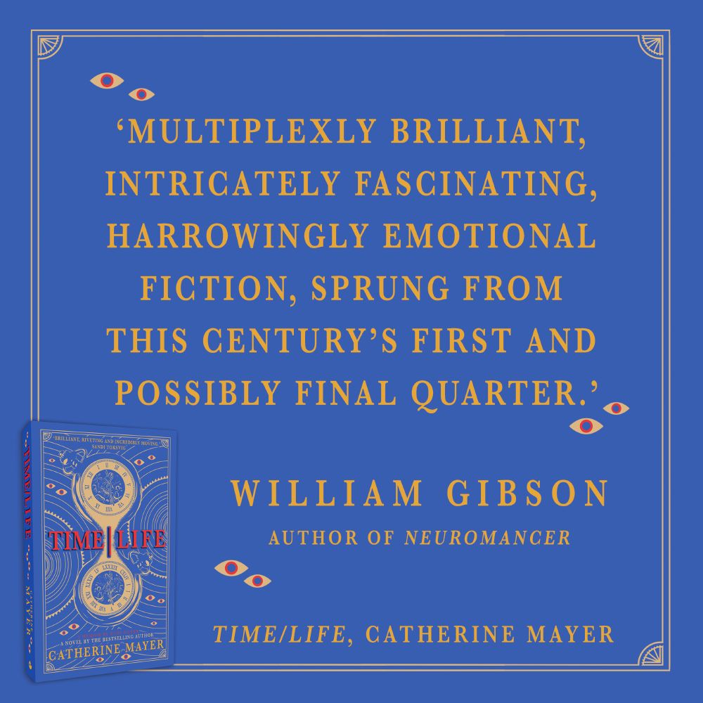 Mini-review of TIME/LIFE by William Gibson describing it as "harrowingly emotional fiction, sprung from this century's first and possibly final quarter"