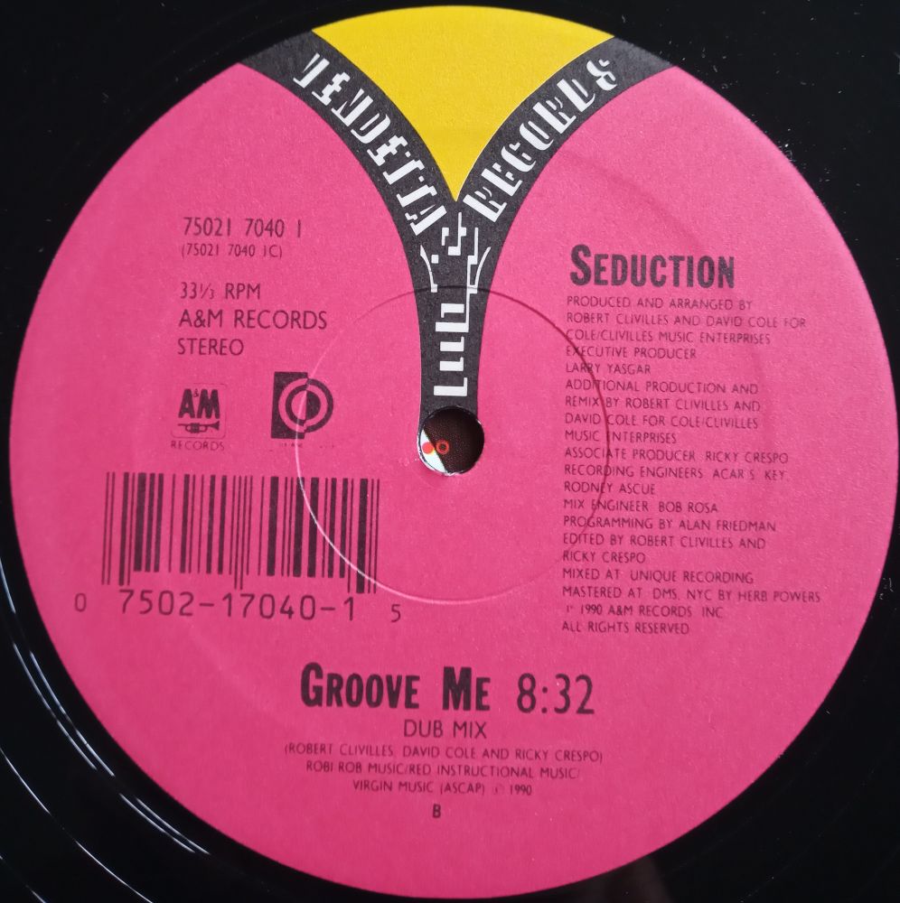 Seduction - Groove Me (Dub)
(Vendetta Records)

