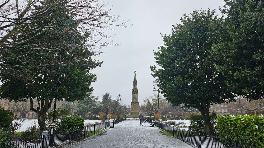 Snowy Hamilton Square, Birkenhead