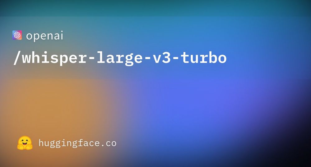 openai/whisper-large-v3-turbo · Hugging Face