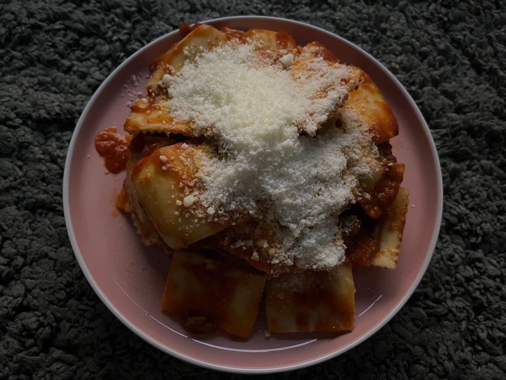 ravioli with cheese
