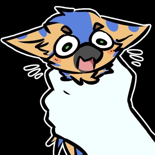 Kona getting grabbed by a big hand