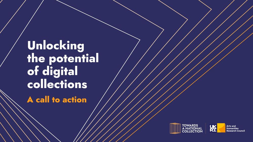 Screenshot of the UKRI publication titled Unlocking the potential of digital collections A call to action