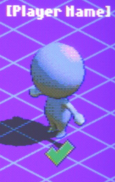 A lil dude standing in t-pose in a retro looking game