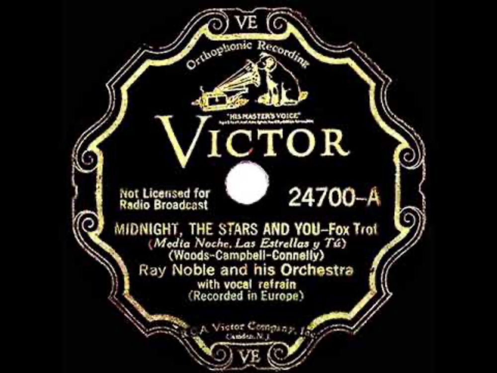 As heard in “The Shining”: Ray Noble - Midnight, The Stars And You (Al Bowlly, vocal) (1934)