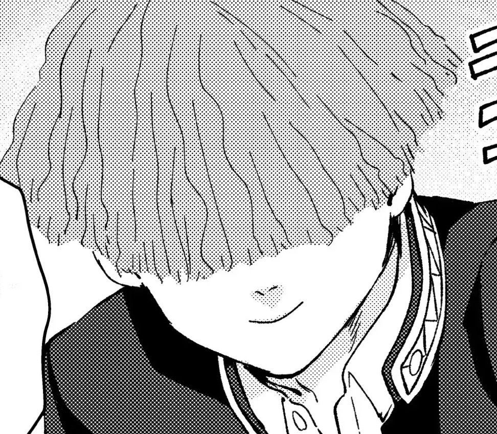 a panel from nii satoru’s wind breaker depicting kusumi yuto. it’s a close up shot showing him from the shoulders up; he has a gentle and friendly smile on his face. 