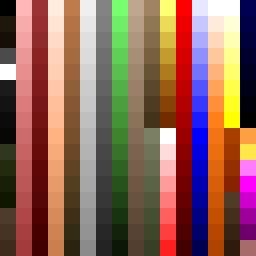 256 very pretty colours.