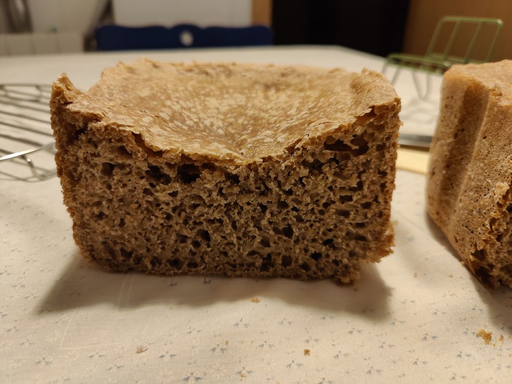 Corte del pan hundido por el centro