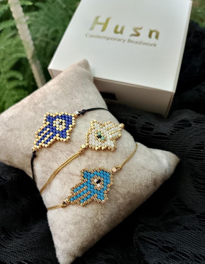 Handmade hamsa bracelet in many colors 