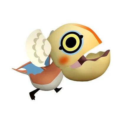 The model of yian kut ku from poka poka airou village in a white background.

He's just a funny little guy