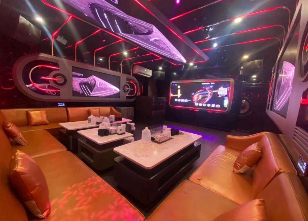 Imagine if the set of Deep Space 9 was a strip club but then you put a screen on the wall that had Chinese karaoke on it.