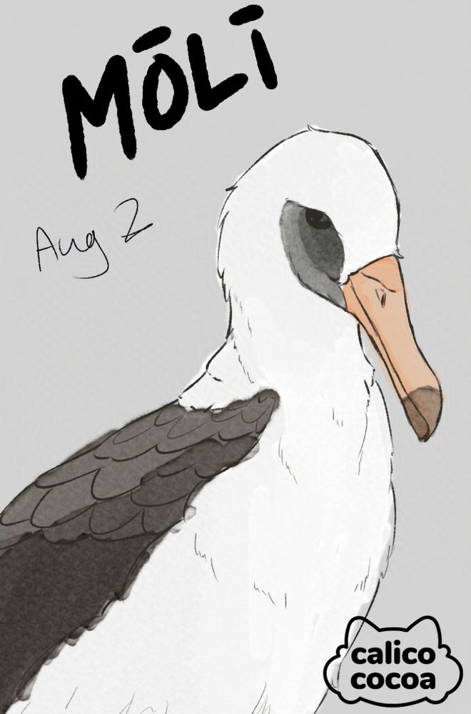 A sketch of the Mōlī with very messy colouring, drawn August 2 by Calico Cocoa.