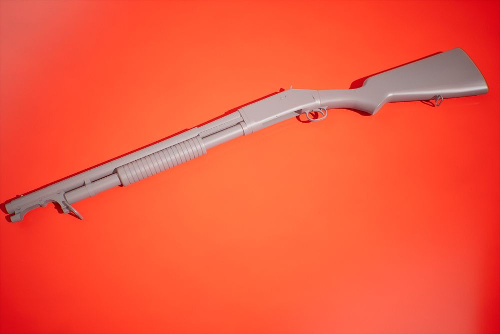 Untextured Winchester 1897 Shotgun