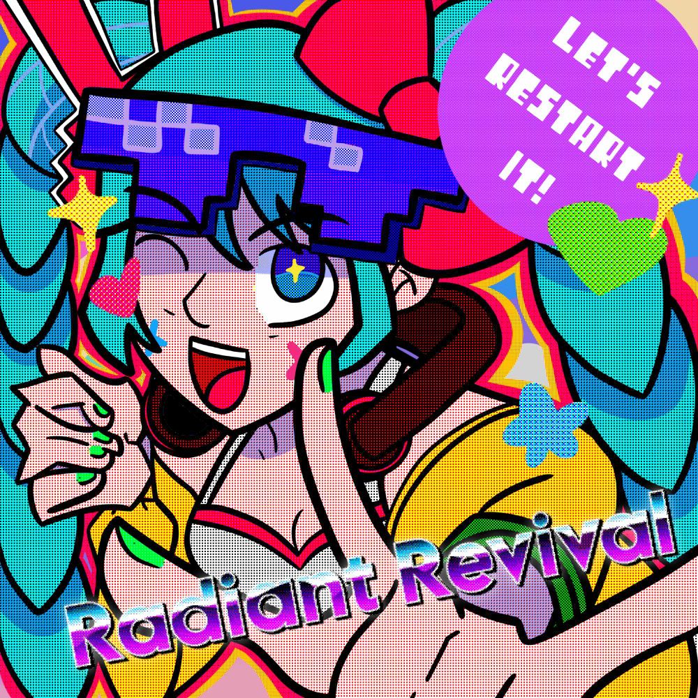 This is a fan art of Hatsune Miku, from the album Radiant Revival.