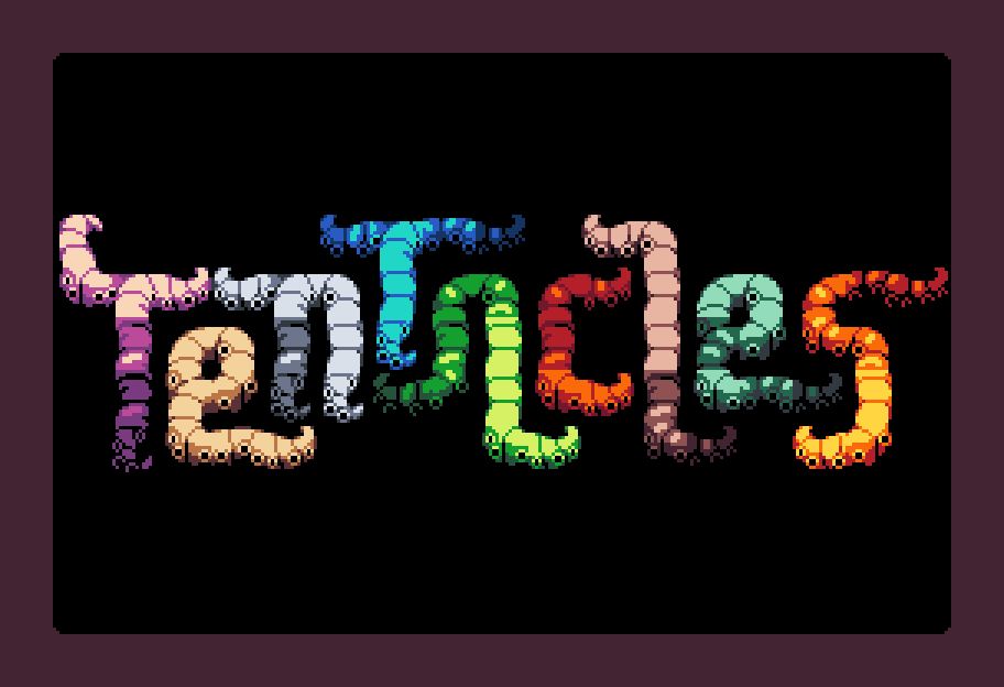 Tentacle-themed tiles spelling out "tentacles".