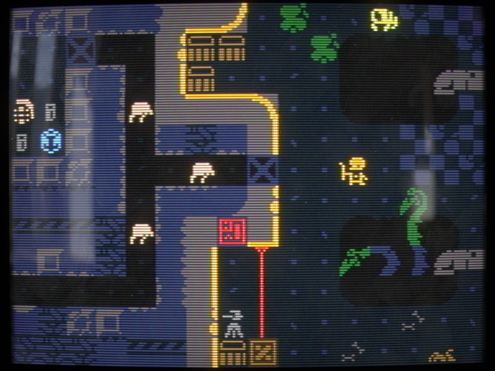A 3D render that shows what looks like a vintage CRT display, with an image of a very "retro" looking, low resolution rogue-like demake of Half-Life.