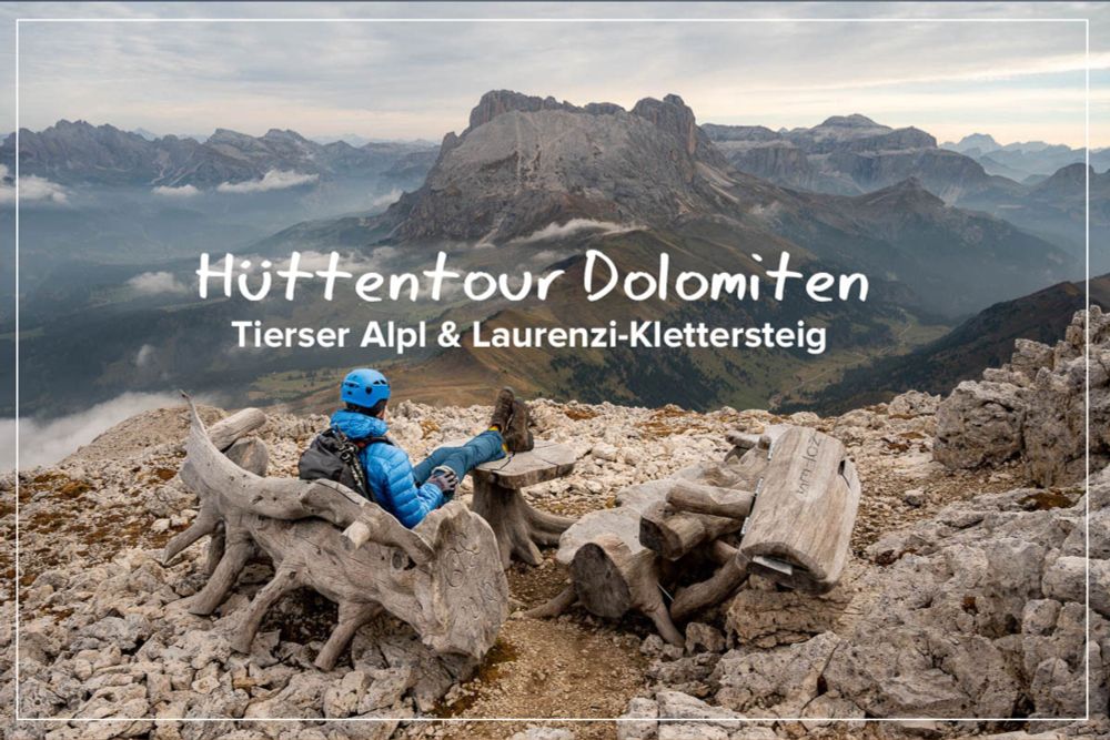 2-tägige Hüttentour: Fassatal, Tierser-Alpl-Hütte und über den Laurenzi-Klettersteig zurück