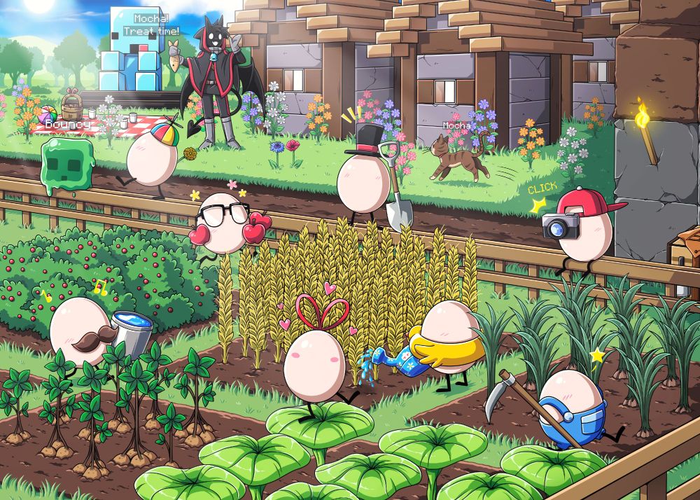 OG eggies having fun at Bad & Dapper's OG farm for the day. Only sunshine, laughter, and joy all around 🌞😊🫶

Thank you, gracias, obrigado, merci, danke, 감사합니다