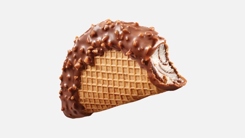 A stock image of a choco taco