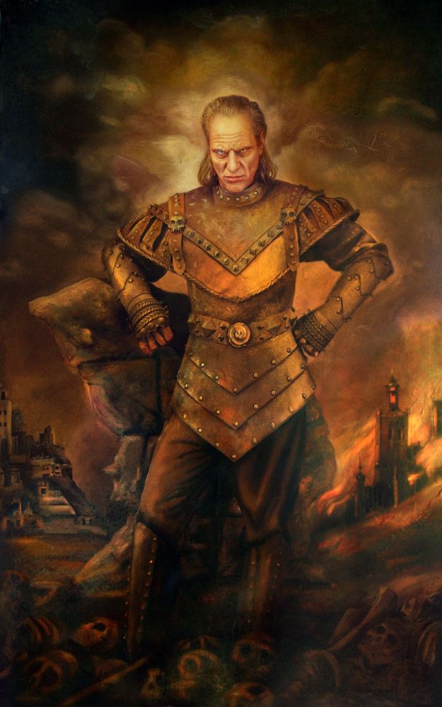 The painting of Viggo from Ghostbusters 2
