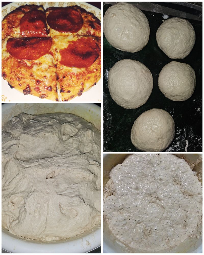Hand tossed personal pan pizzas 