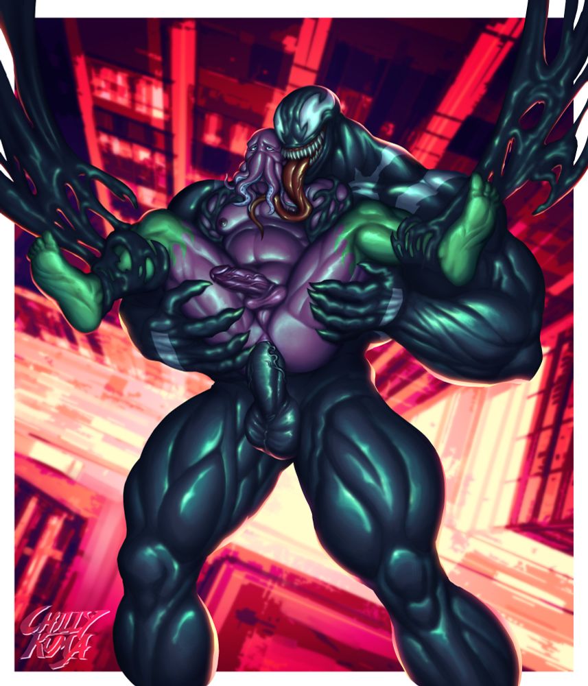 bara muscle venom furry fursona marvel rivals