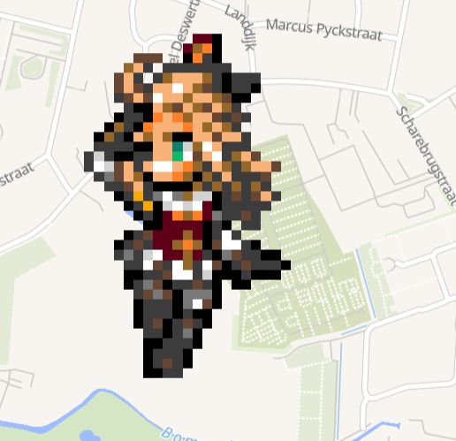 Pixel art of Edea Lee (Bravely Default) On Wplace