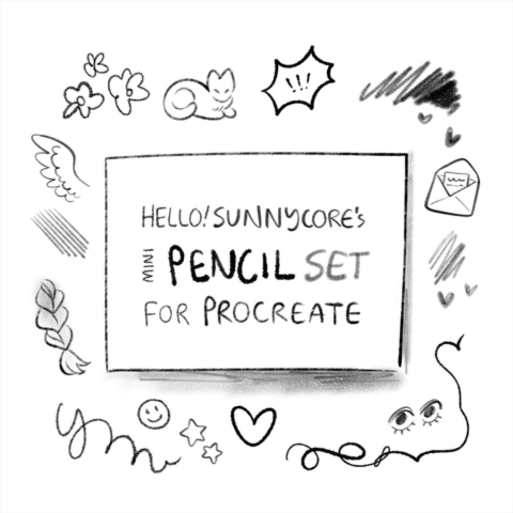 Mini PENCIL SET ★ - hello! sunnycore's Ko-fi Shop