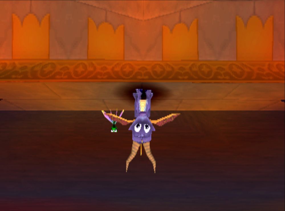 Silly Spinko, he be upsidedown 