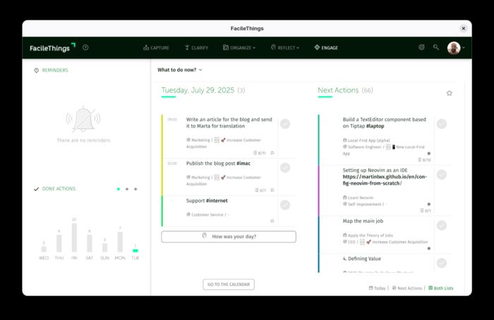 FacileThings Engage option