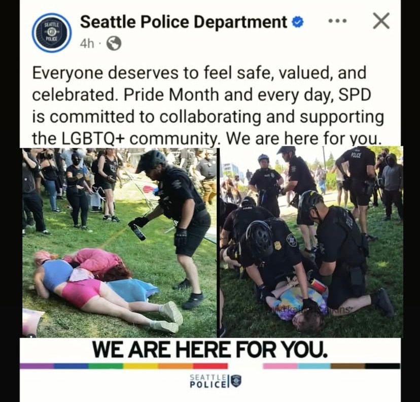 Everyone deserves to feel safe, valued, and celebrated. Pride Month and every day, SPD is committed to collaborating and supporting the LGBTQ+ community. We are here for you. Seattle Police