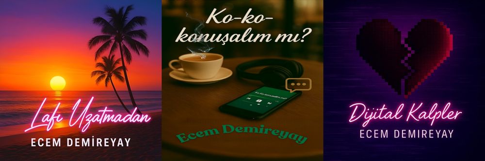 💿 “Beni Yanına Al”
🗣️ “Ko-ko-konuşalım mı?”
❤️‍🔥 “Dijital Kalpler”

Üç şarkı, üç ruh hali.
Aşk, iletişim, teknoloji.

🎧 Ecem Demireyay’ın dijital sesi şimdi tüm platformlarda yankılanıyor!

👉 Sana en yakın hissiyat hangisi?

🎶 Bu sadece bir başlangıç…

#EcemDemireyay  
#BeniYanınaAl  
#KoKoKonuşalımMı  
#DijitalKalpler  
#AIArtist  
#VirtualPop  
#YapayZekaSanat  
#ShortsMusic  
#DijitalMüzik  
#PopÜçlemesi  
#SanalSanatçı  
#MagicalInkMusic  
#YeniMüzik  
#ShortsTürkiye  
#TikTokTürkiye  
#CyberPop  
#SentetikRuh  
#DijitalKalplerÇarpıyor  
