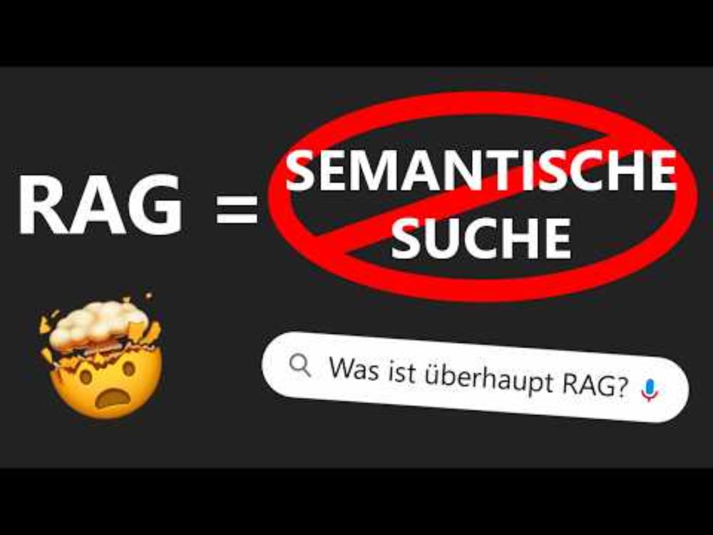 Mythos entlarvt! RAG ist KEINE semantische Suche