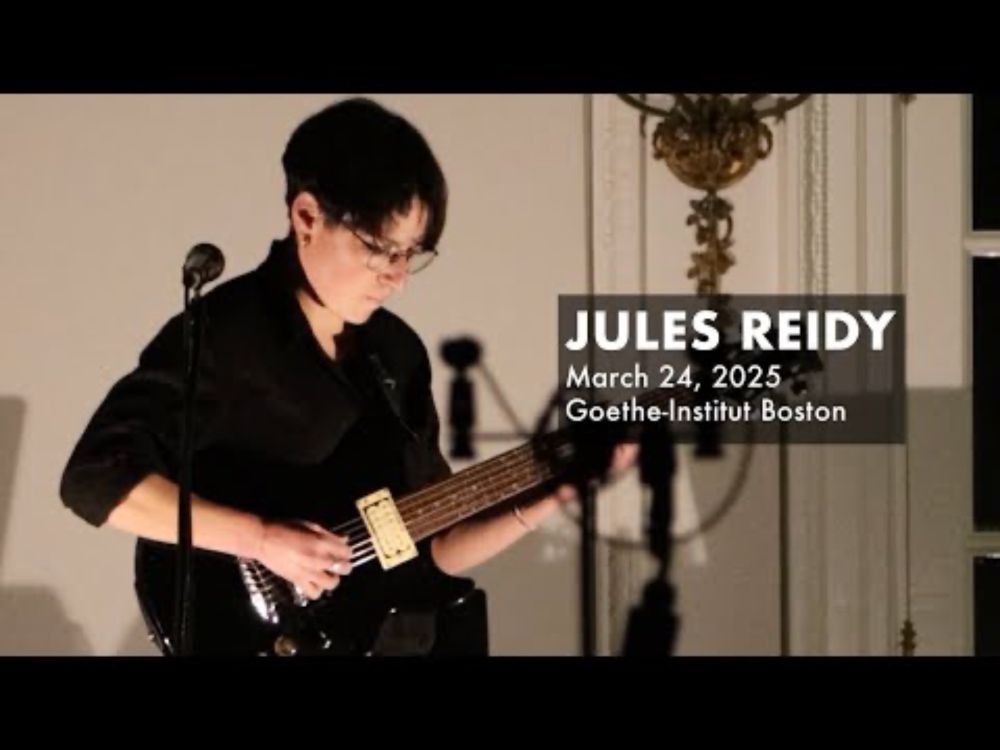 Jules Reidy at the Goethe-Institut Boston