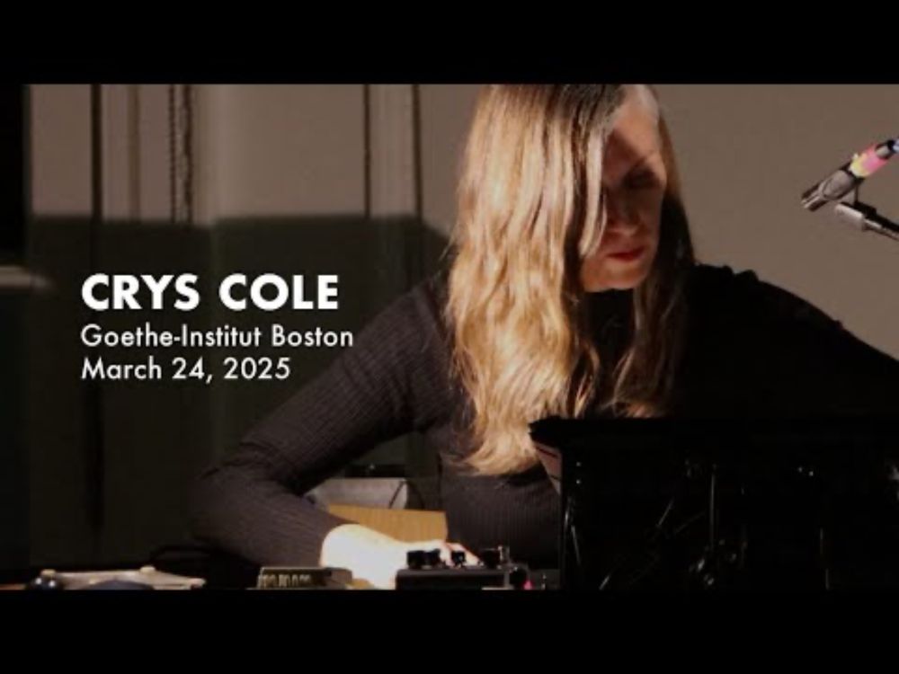 Crys Cole at the Goethe-Institut Boston