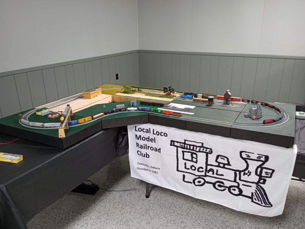 Our sad T-TRAK layout.