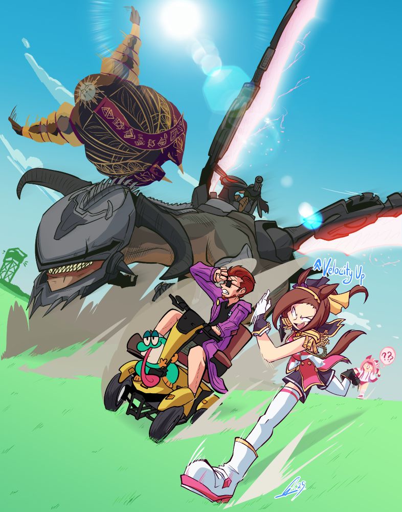 left2right; 
- Esquie from Clair Obscur: Expedition 33
- Serrat (with Doom Slayer) from DOOM: The Dark Ages
- Rubato from RUBATO (demo version)
- Postal Dude from Postal 4: No Regerts
- Sakura Bakushin O from Uma Musume
- Haru Urara from Uma Musume