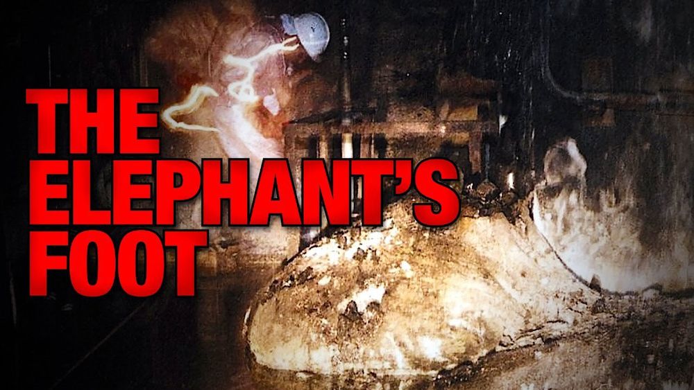 the elephant’s foot, with bold red text reading THE ELEPHANT’S FOOT