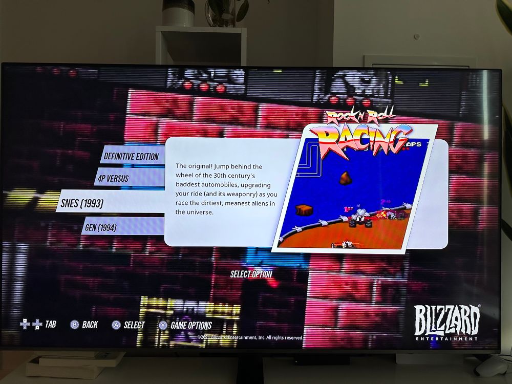 Nintendo Switch with Blizzard old SNES games