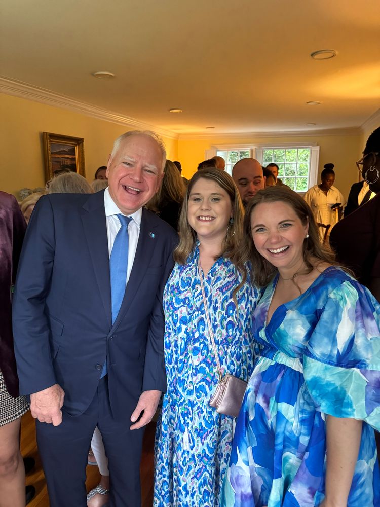 Gov. Walz, Kirsten from Greenville, and me - posed for a smiling picture. 